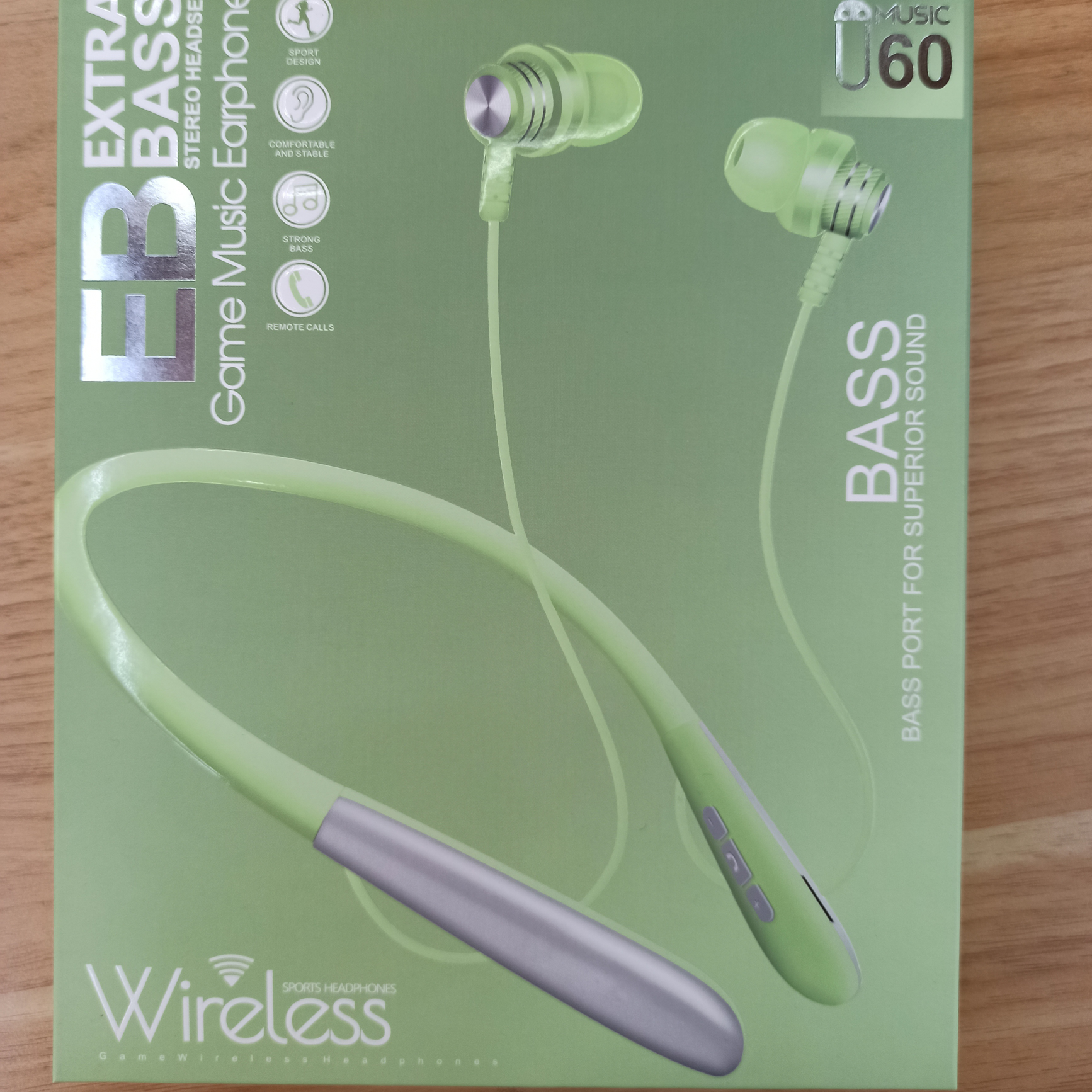 Sports wireless Bluetooth headphone dual-ear in-ear hanging neck universal headphone