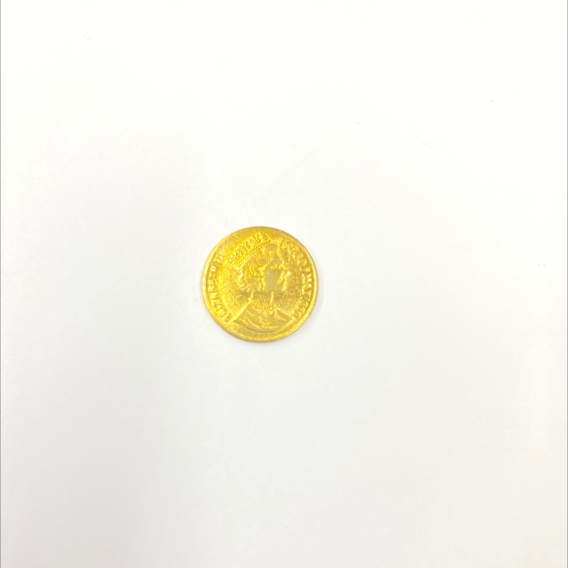 The head coin has no holes and no hanging