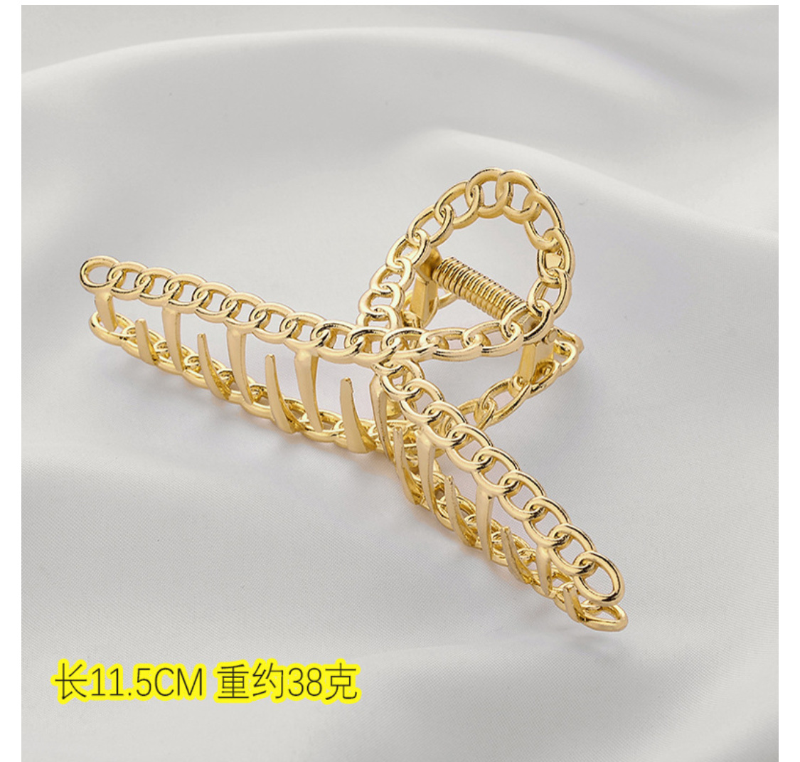 Korean version hair clips, popular alloy large claw hair clips in various styles, best-selling items detail image 1