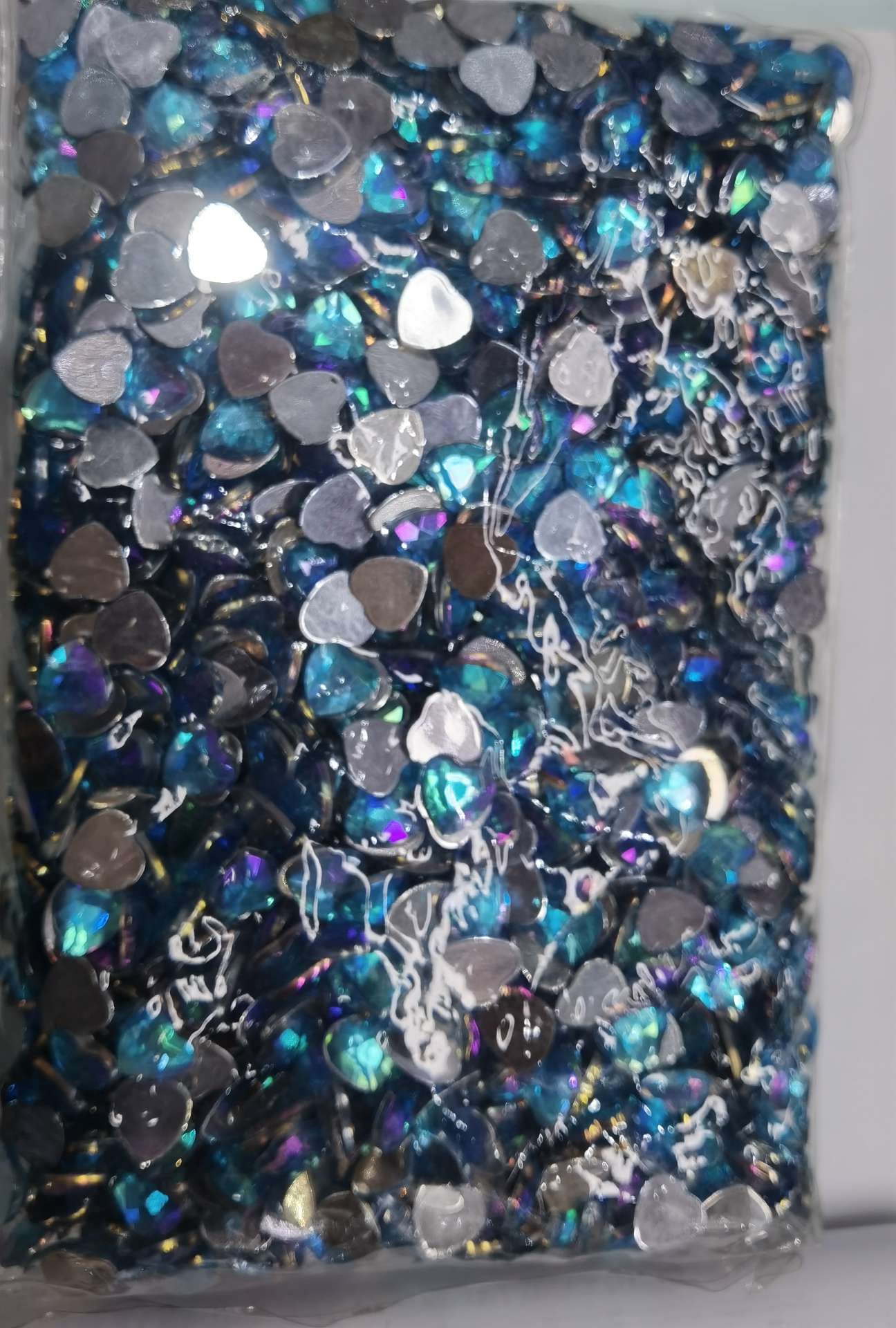 AB8mm flat-cut heart details Picture