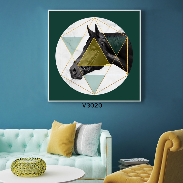 Post-modern Hermes Orange light luxury abstract light geometry