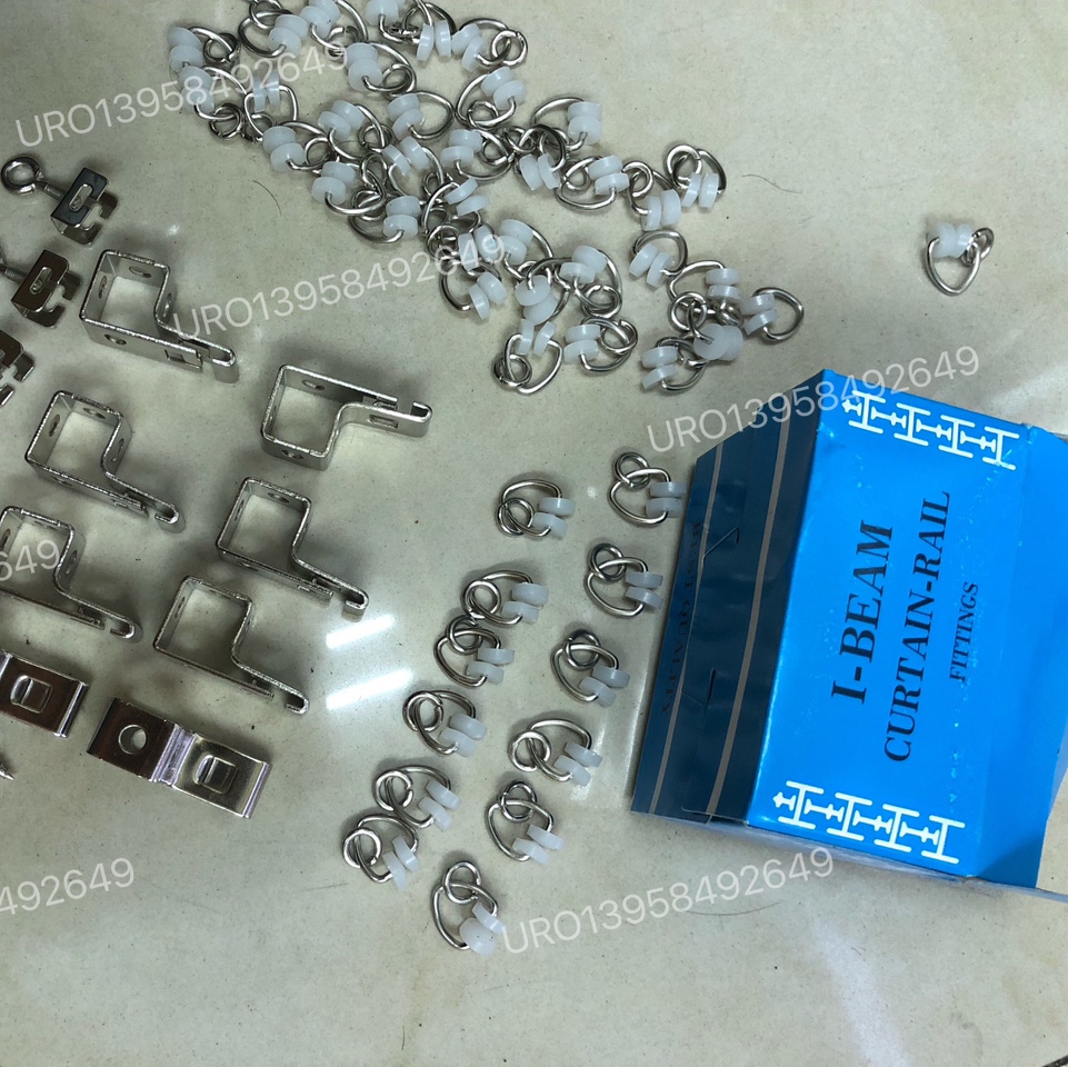 窗帘杆，罗马杆，铁皮窗帘轨道，工字轨道配件，铁皮轨道配件，50886，40886，蓝盒装窗帘配