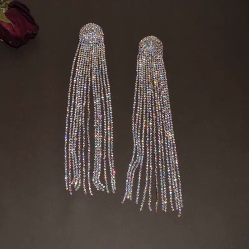 Starlight temperament elite luxury temperament elegant tassel earrings
