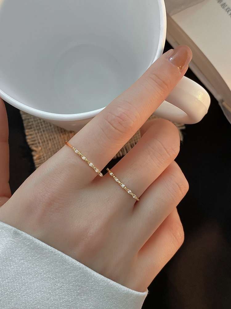 Open ring, light luxury, niche and exquisite ring, high-end and elegant ring, fashionable and individual for women Item Picture