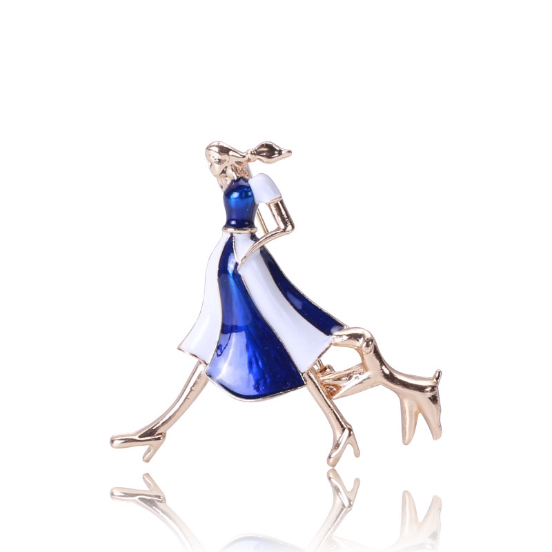 New EuropeAn-American style figure dog brooch for men and women decorative pin clothes