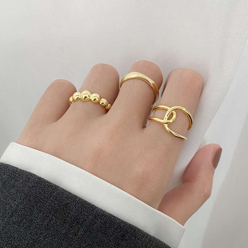 A cold and stylish silver ring for women, a fashionable and individual silver ring for women, a trendy lady's ring on Instagram Specification image