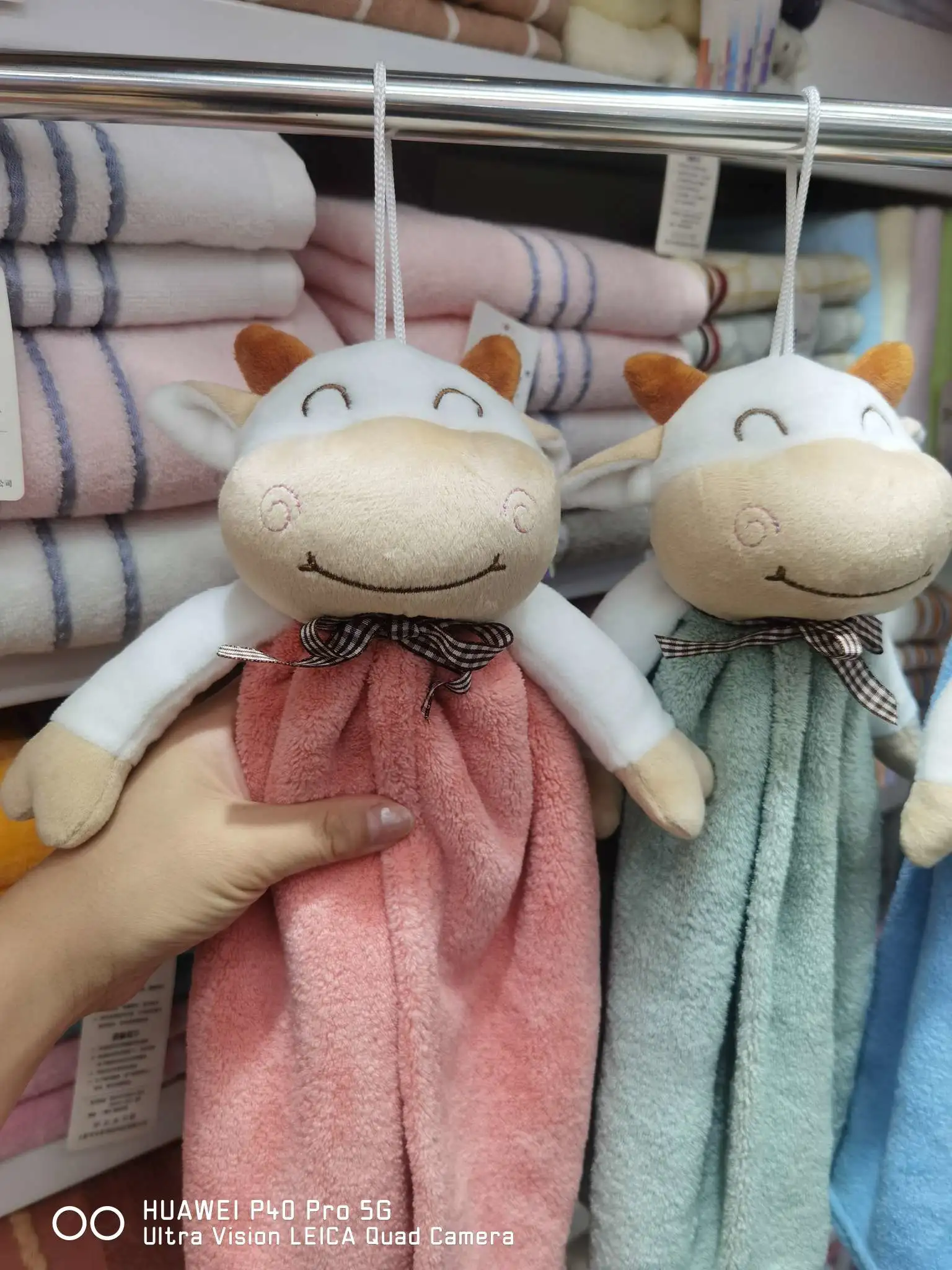 The little Ox zodiac doll hand towel is super absorbent and penetrates the kitchen and bathroom decoration detail image 6