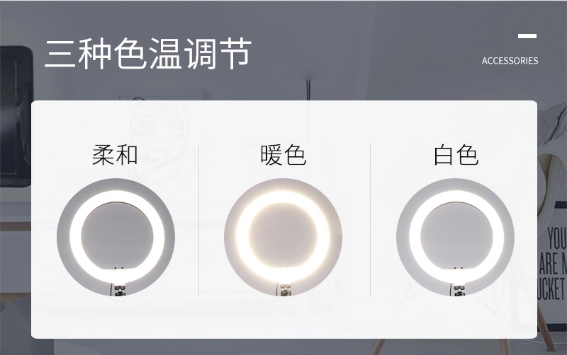 Live streaming light, fill light, photography light, anchor light, LED light, USB light, beauty light, 10-inch 26cm fill light, No. 3 pic 3
