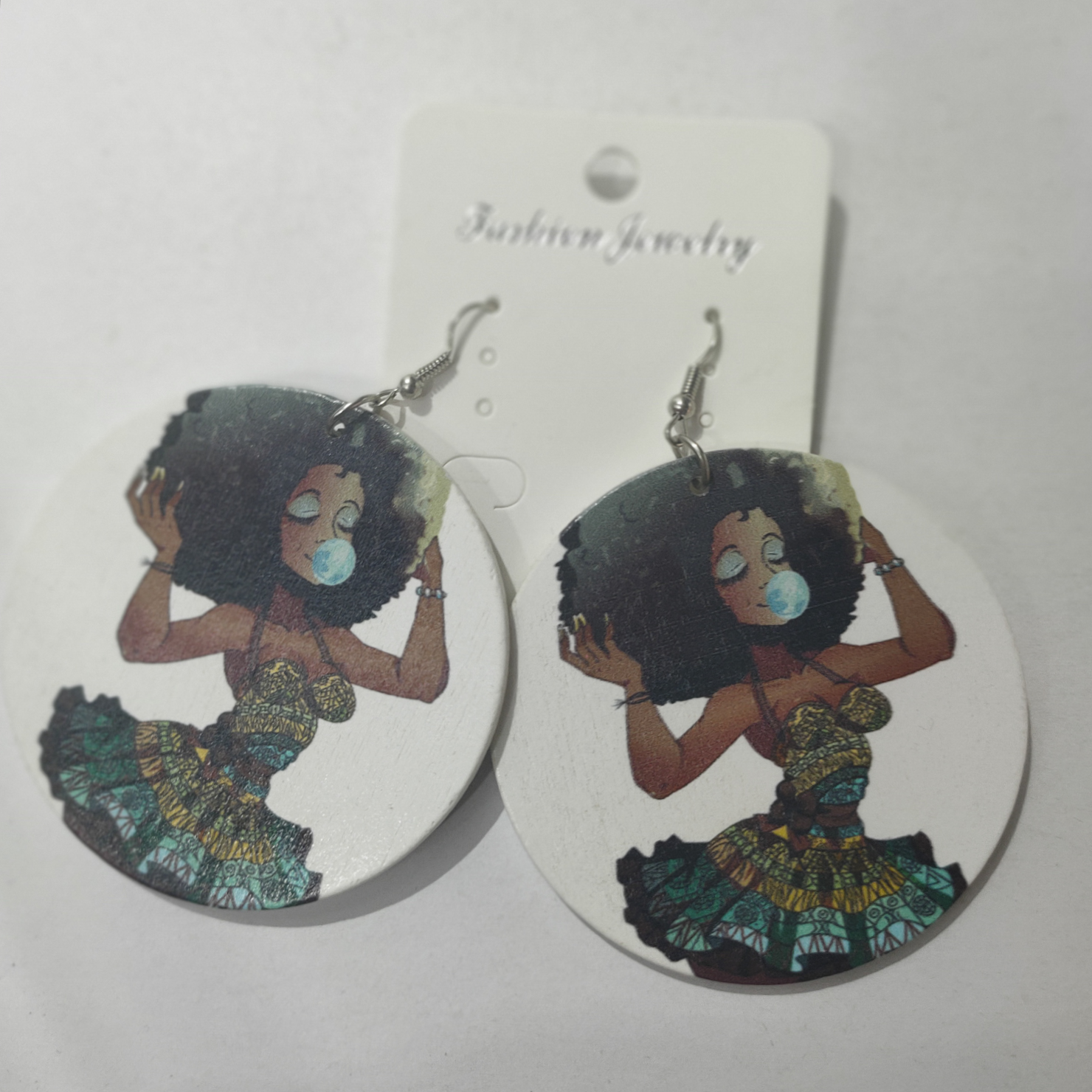 Manufacturers direct sales of environmental protection materials wooden earrings 1911