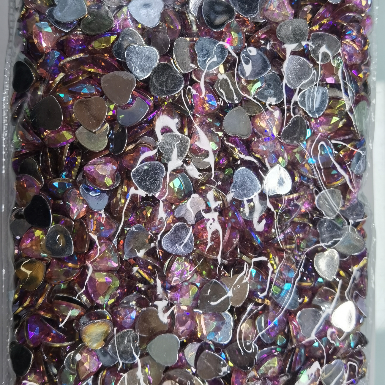 AB8mm flat-cut heart