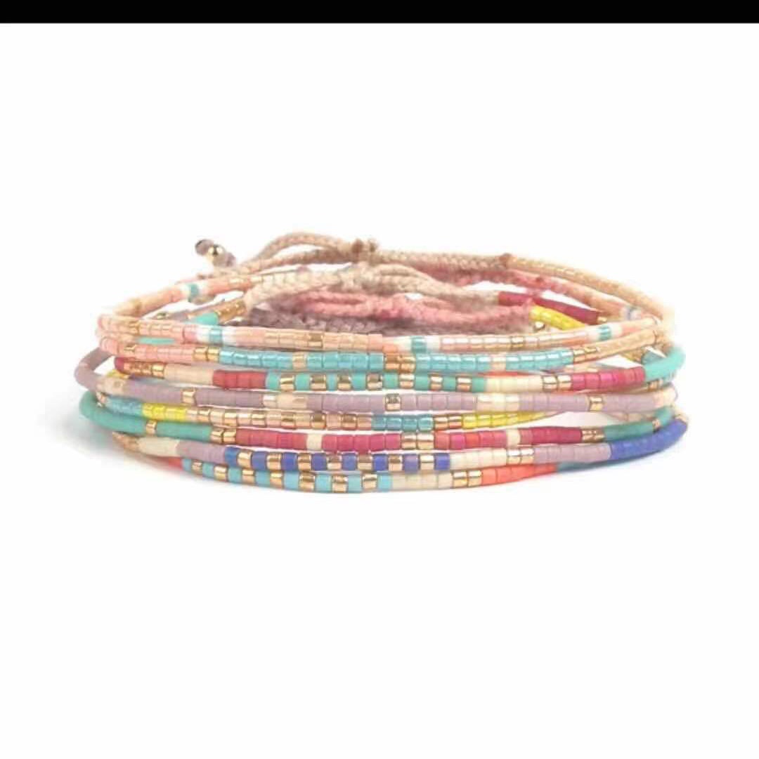 String bead bracelet