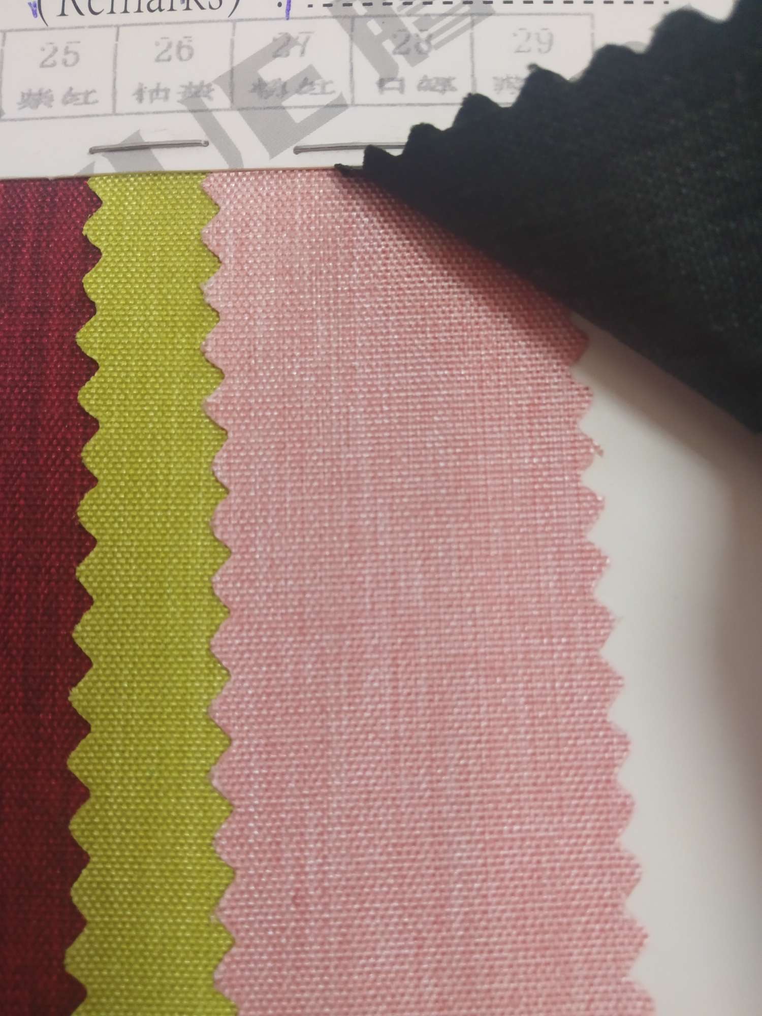 TY-- 034 300D Matte, stretchable pu, waterproof 27# Pink details Picture