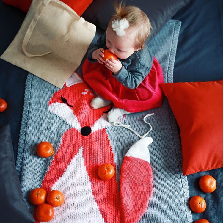 Christmas blanket gifts, new knitted blankets, Little Deer home casual quilts, photography props are exported to the United States detail image 17