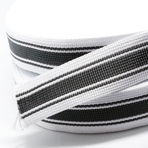 5 cm: Environmentally durable treadmill massager Safety belt polypropylene thick grain ribbon black and white intercolor belt: 61#