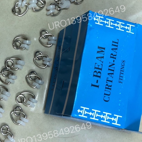 罗马杆轮子，铁皮窗帘轨道，工字轨道配件，铁皮轨道配件，50886，40886，蓝盒装窗帘配