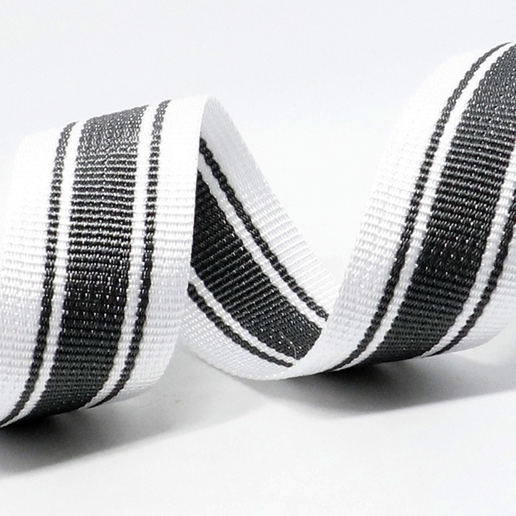 5 cm: Environmentally durable treadmill massager Safety belt polypropylene thick grain ribbon black and white intercolor belt: 63#
