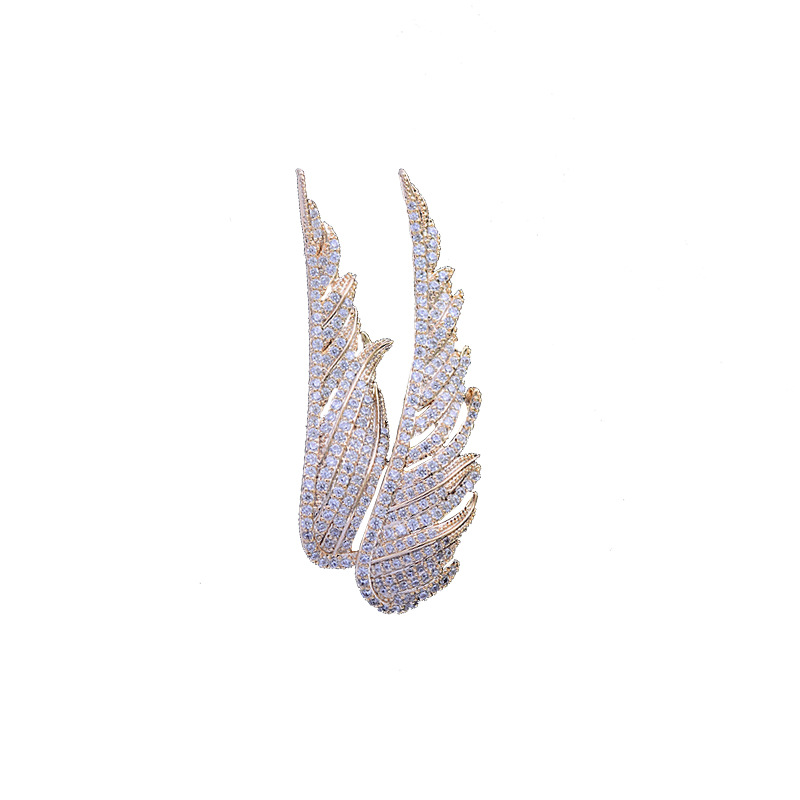 Wholesale of Korean-style creative accessories, angel wing brooches, men's and women's suit pins, accessories and corsages detail image 1