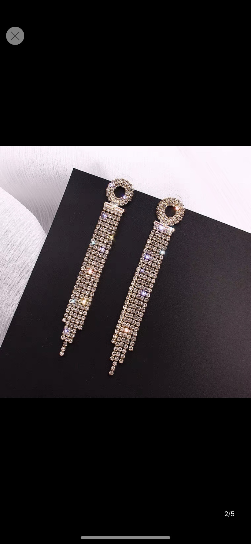 Korean version of European popular earrings 546 claw chain earrings details Picture