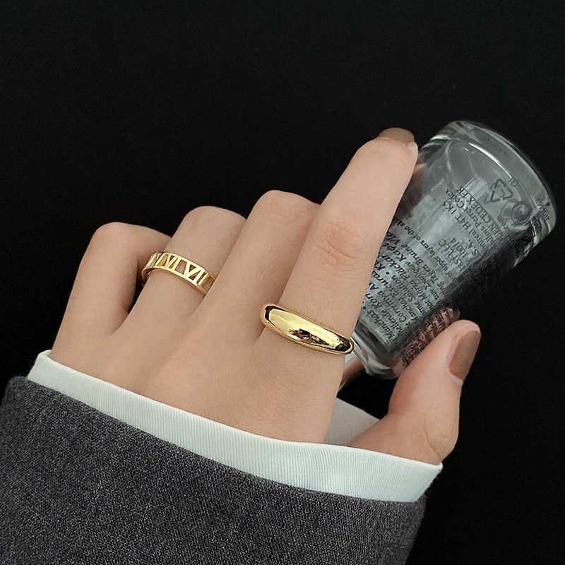 A cold and stylish silver ring for women, a fashionable and individual silver ring for women, a trendy lady's ring on Instagram