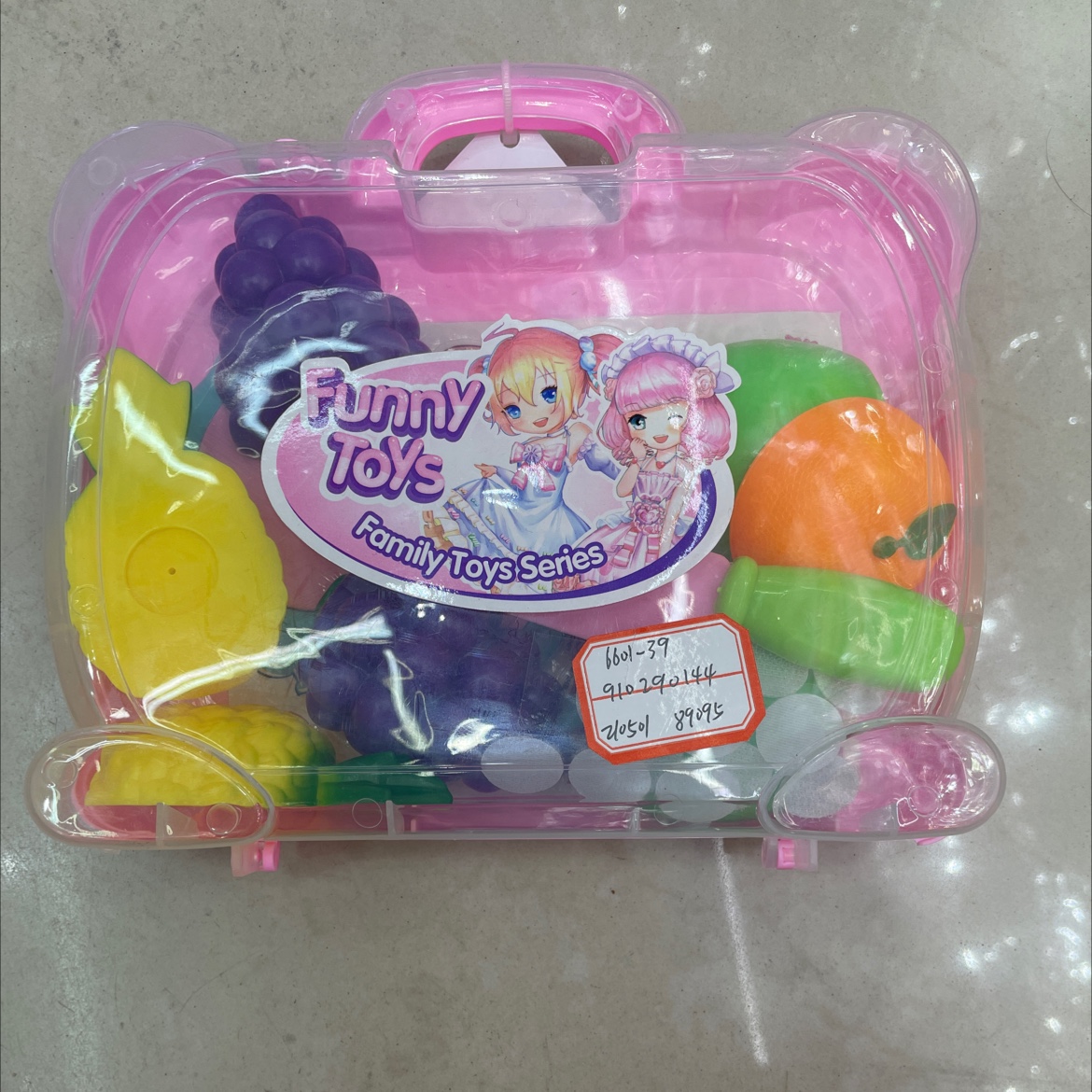 6601-39透明盒装切切乐玩具套装金鼎玩具