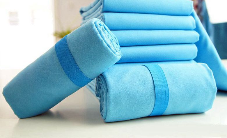 速干运动巾旅行毛巾微纤维速干毛巾用于健身沙滩露营健身房瑜伽巾40*80cm,其他尺寸可定做，定制logo白底实物图