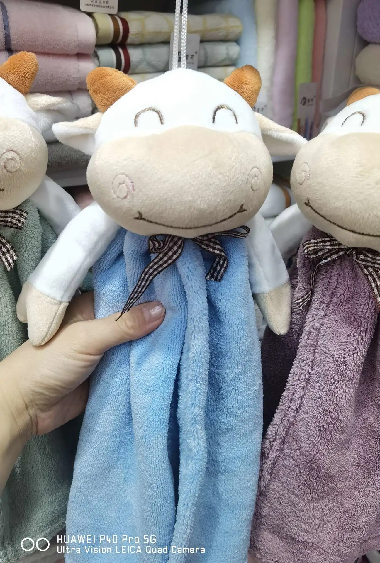 The little Ox zodiac doll hand towel is super absorbent and penetrates the kitchen and bathroom decoration detail image 5