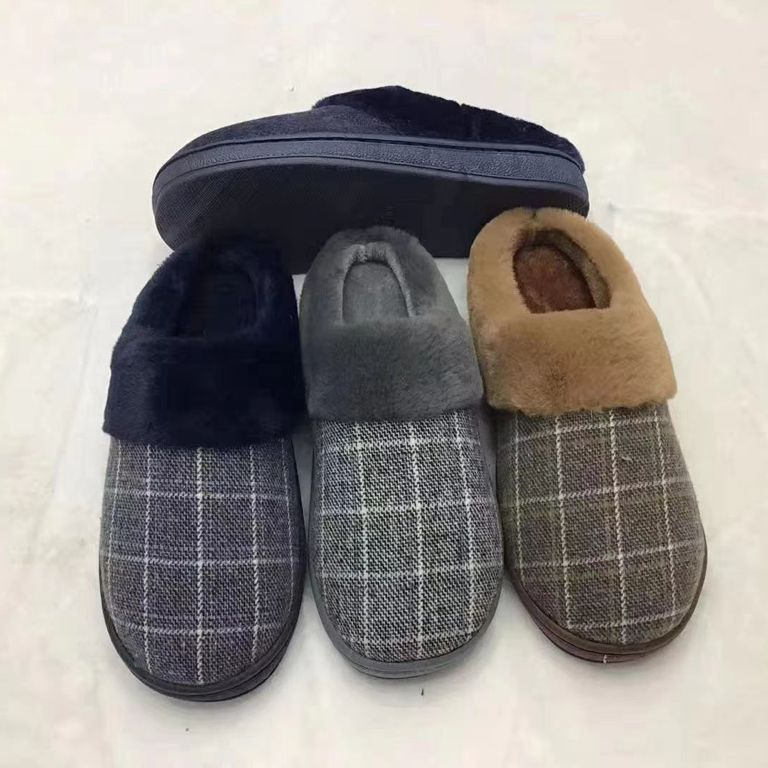 New best-selling cotton slippers for men and women, winter home use, indoor couple, anti-slip fleece 33