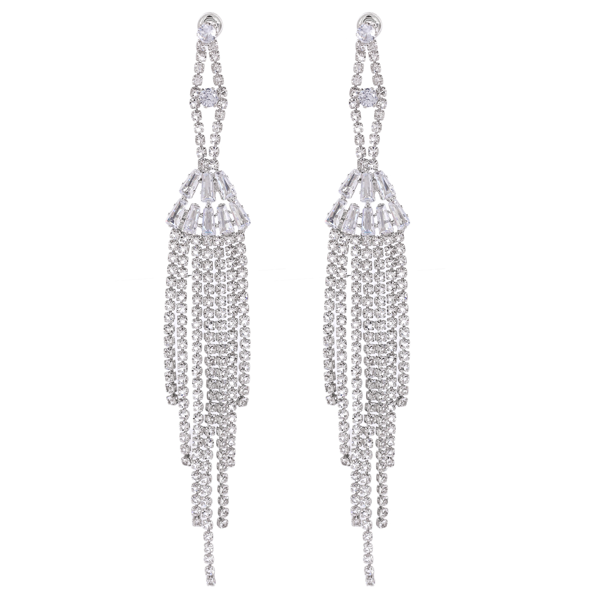 韩国新款优雅气质流苏耳环时尚高级感简约百搭耳饰女韩国时尚设计感耳坠镶钻耳钉气质简约耳饰新品款优雅气质流苏耳环88