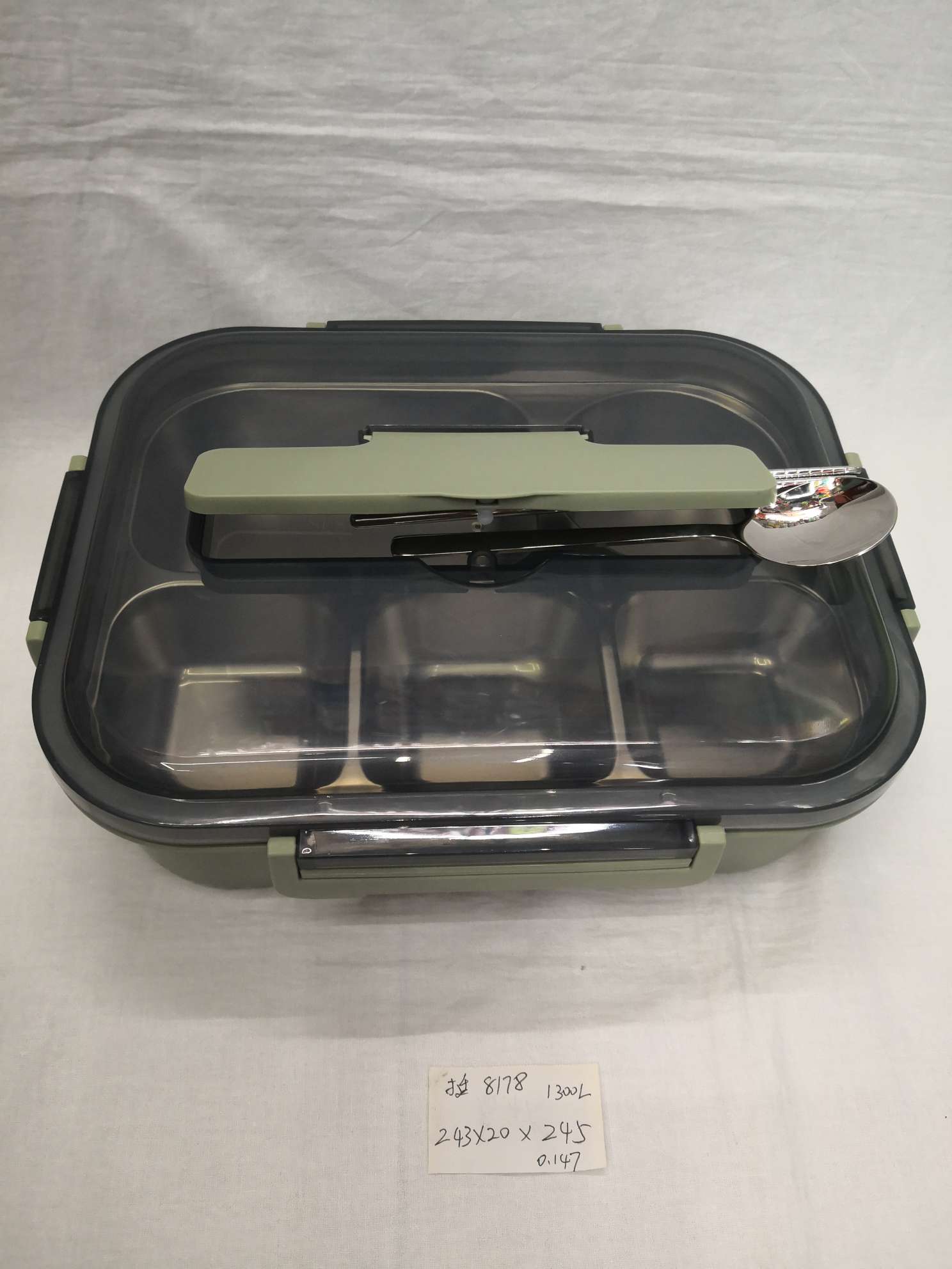 分格不锈钢饭盒详情图2