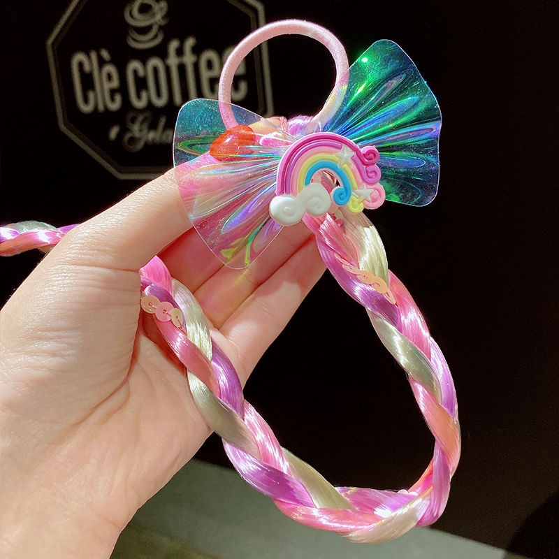 659 Frozen Princess Elsa 👸 long vacation hair braid children's wig braid