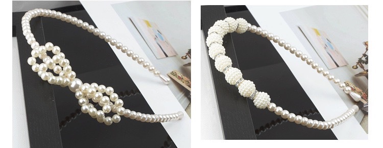 珍珠发箍新娘发饰手工编织珍珠打结麻花蝴蝶结皇冠头箍女头饰批发3皓轩饰品发饰发箍2详情11