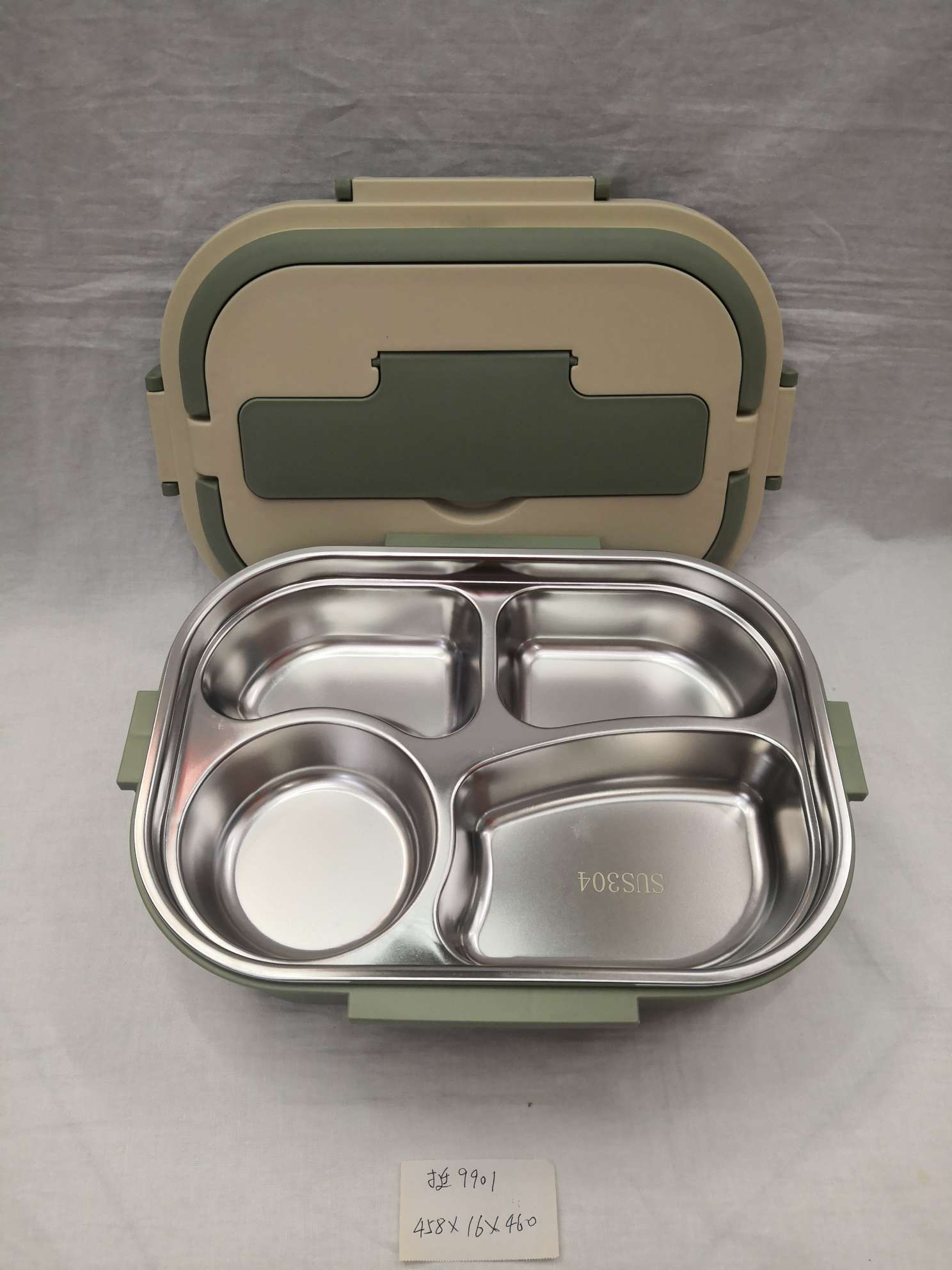 分格不锈钢饭盒详情图3