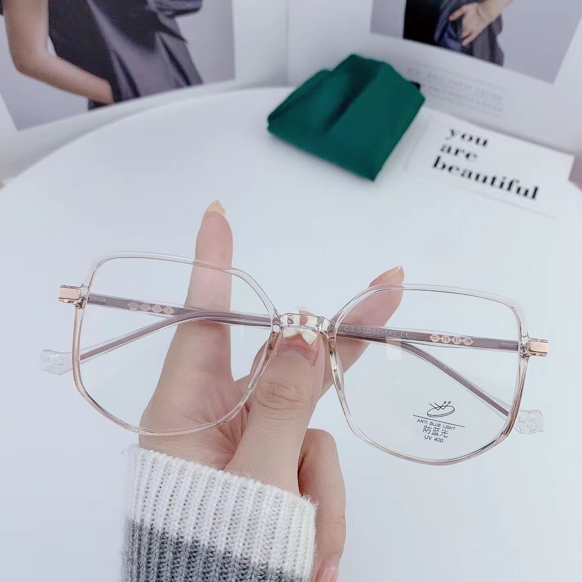 0936 近视眼镜框架女韩版潮网上可配有度数超轻复古圆框大脸素颜眼睛男