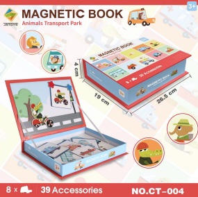TOI ToI Magnetic Jigsaw Puzzle Children's Puzzle Magnetic toy Early Education Baby Book for Boys and Girls 3-4-5-6 years old 09-293