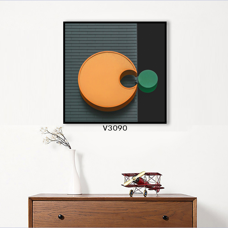 Light luxury abstract Hermes geometric living room decorative painting dining room decorative painting