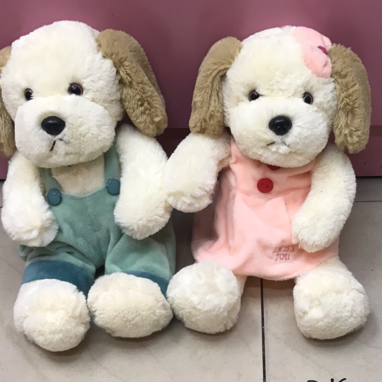 Auspicious doll toy plush toy dressed couple dog No. 3 dream plush toy
