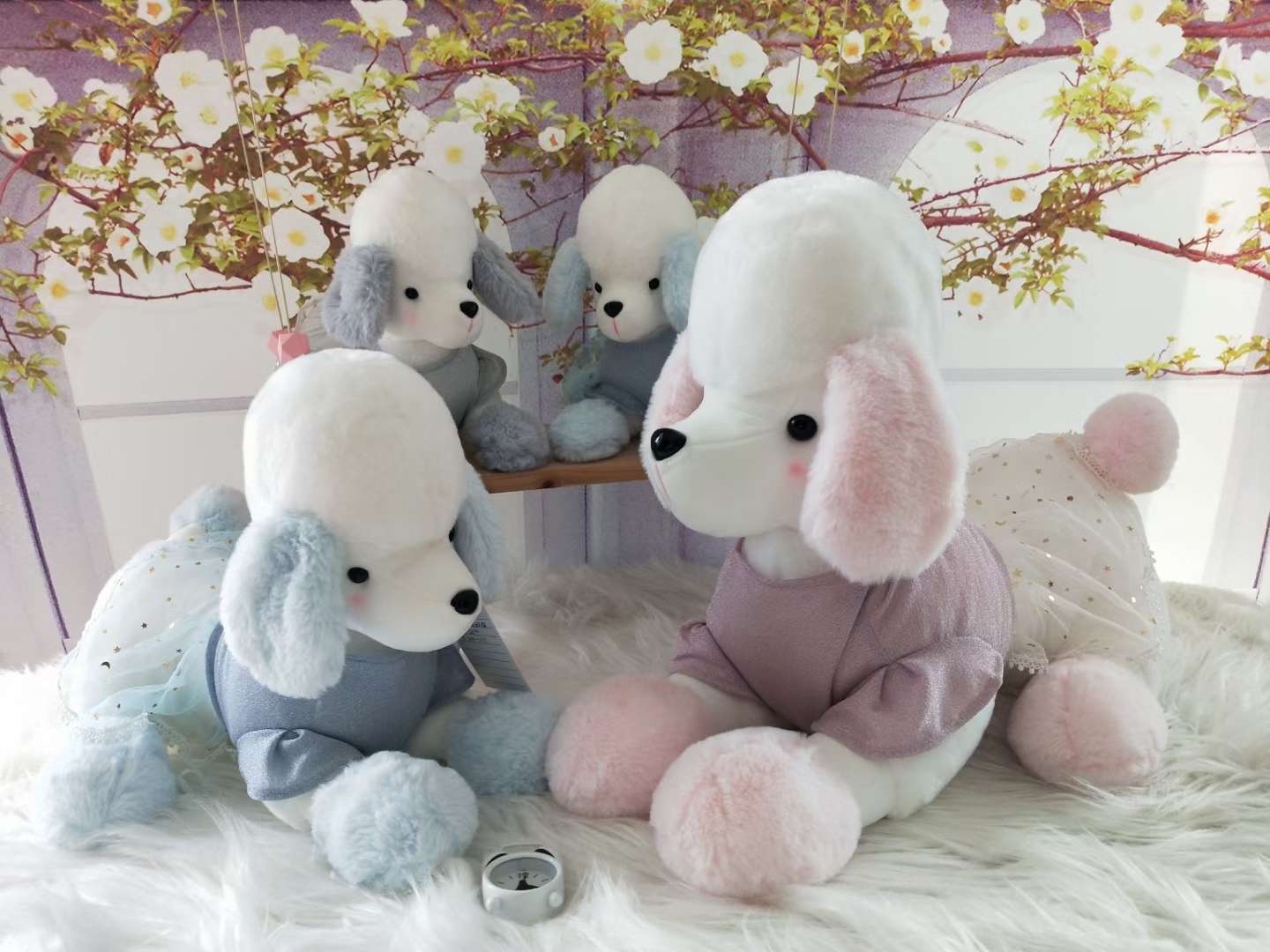 Dreamy plush toy 35 cm dressed sheepdog cute plush pillow doll detail image 1
