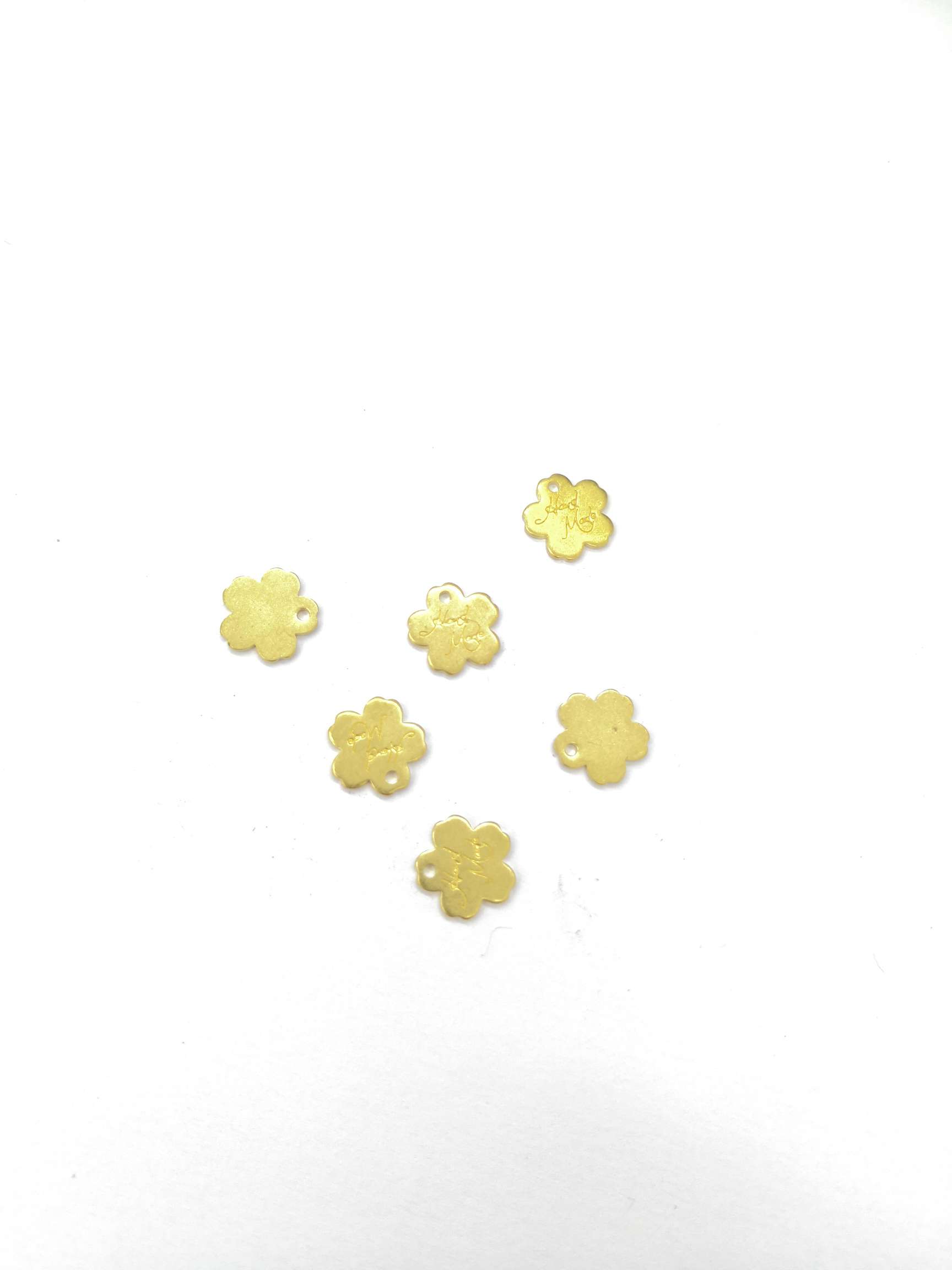 XH04998实心五朵梅花单面印字一孔详情图1