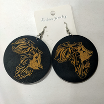 Manufacturers direct sales of environmentally friendly materials wooden earrings 1978