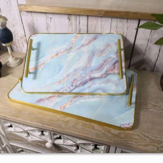 Modern bathroom wash basin decoration Creative household items decorative tray