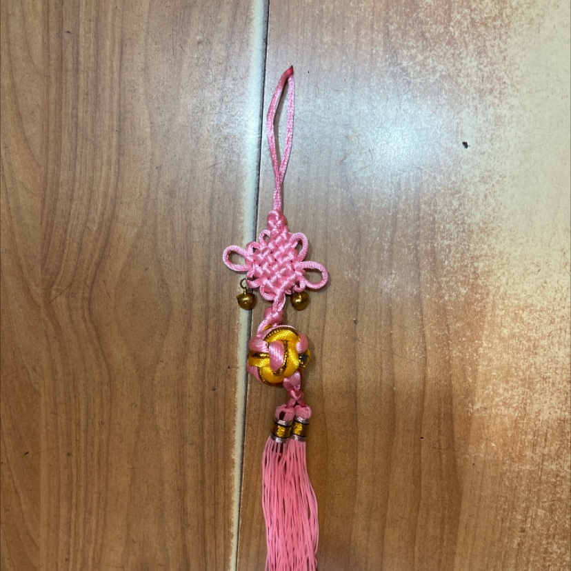 a3 pink yellow ball hanging bell