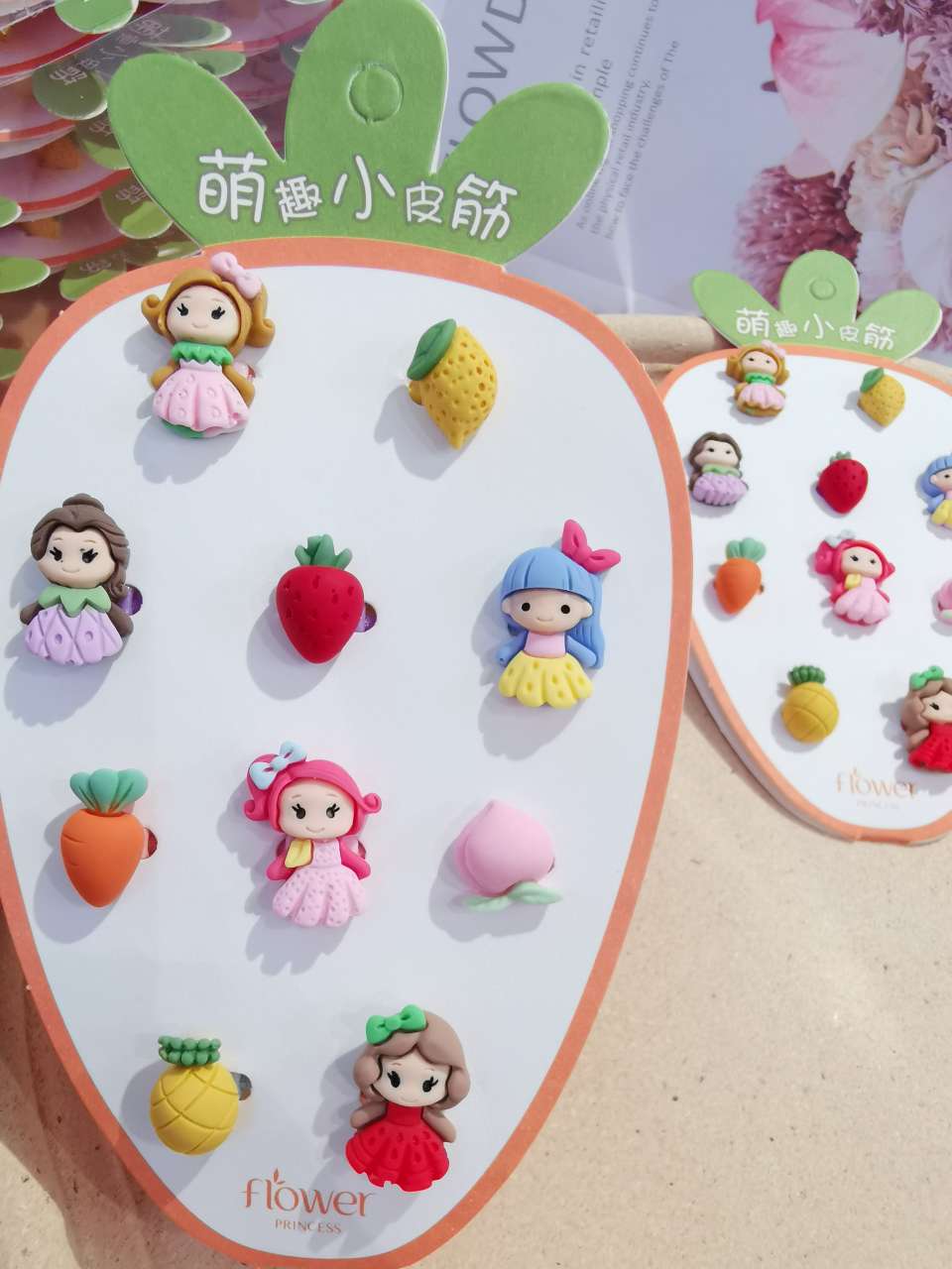 胡萝卜卡公主系列小皮筋细节图