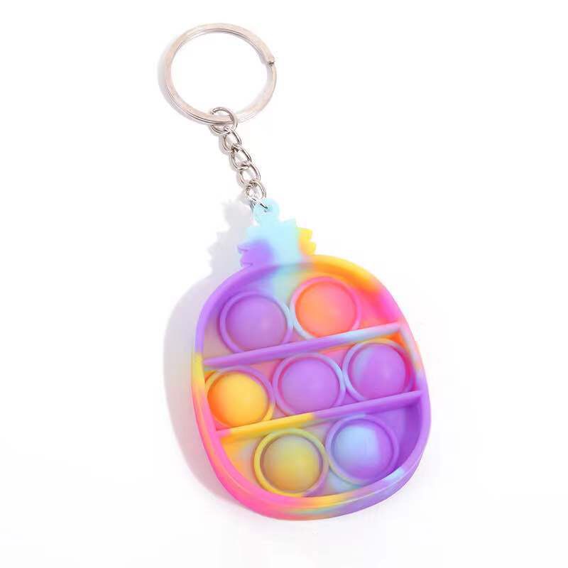 跨境亚马逊灭鼠先锋钥匙扣挂件粉迷彩彩虹混乱按压泡泡乐解压玩具外贸详情图4