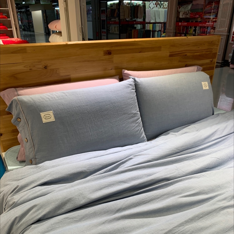 真爱家纺北欧森系生活四件套水洗棉四件套四色产品图