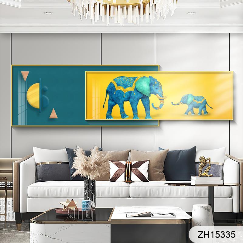 Modern light luxury living room decorated elephant bed