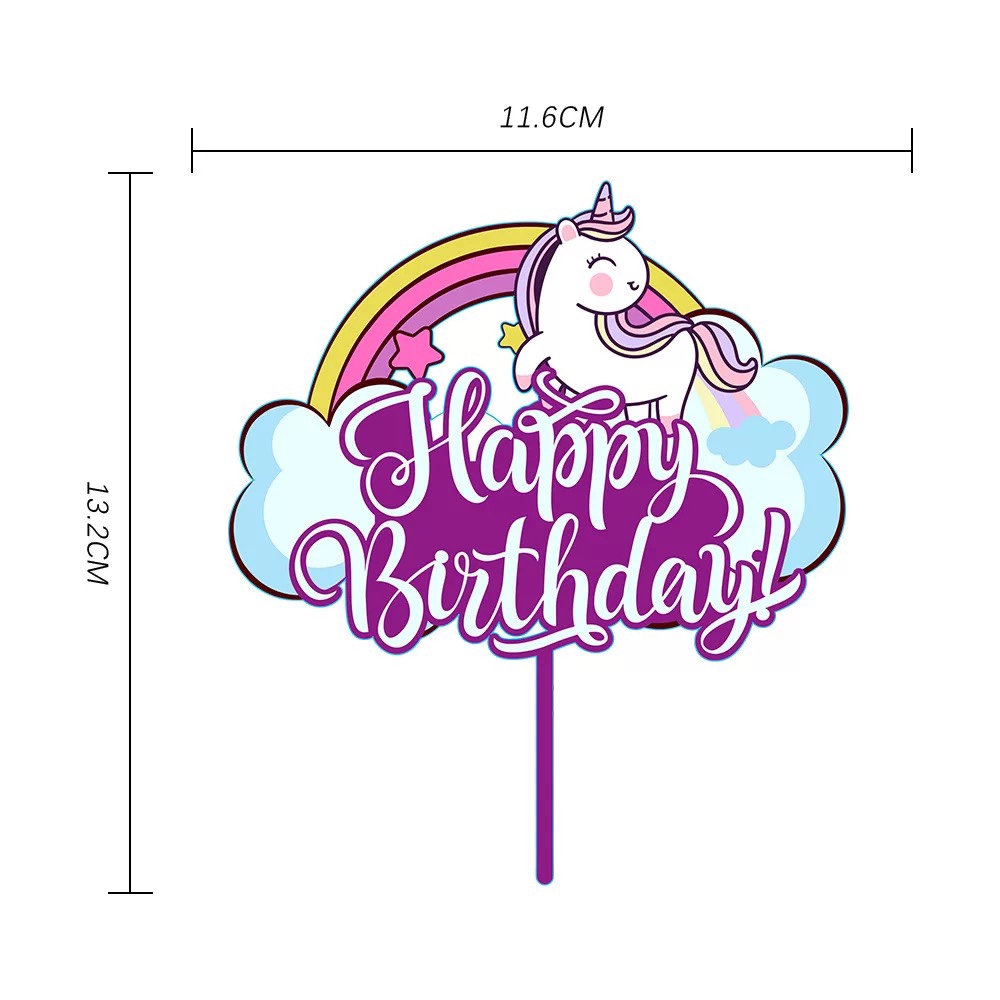 Artículos de fiesta de cumpleaños decoración de pastel plug-in birthday insert acrylic 5