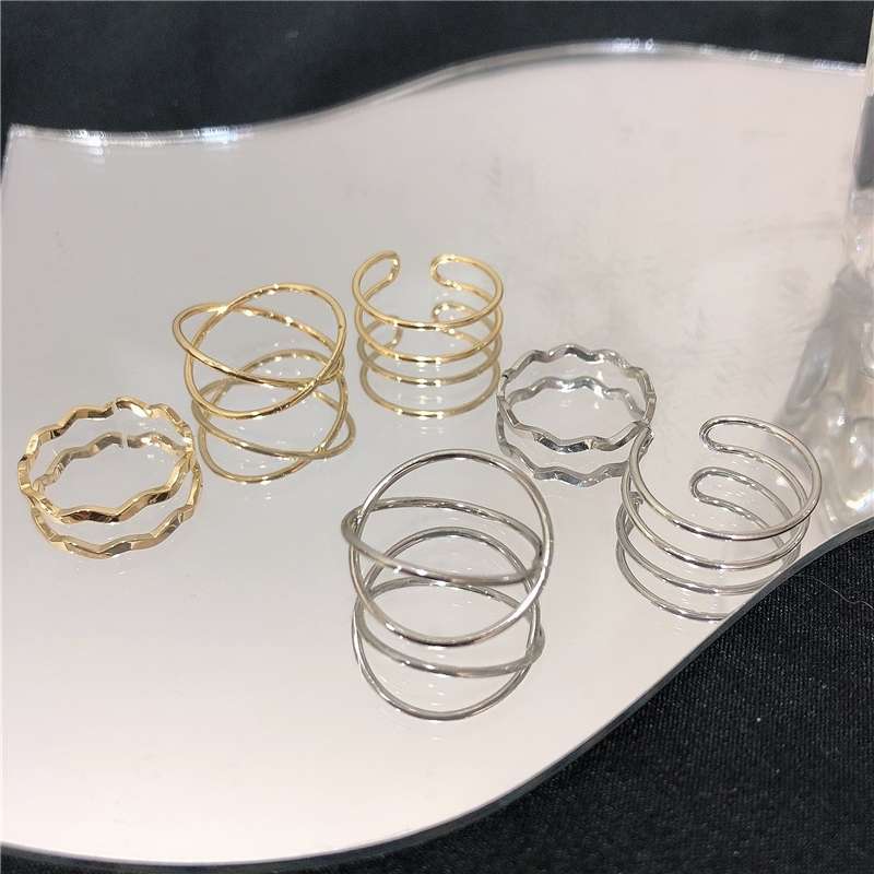 A new, trendy and fashionable index finger ring with a unique Japanese and Korean style for women, featuring a cold and elegant design Specification image