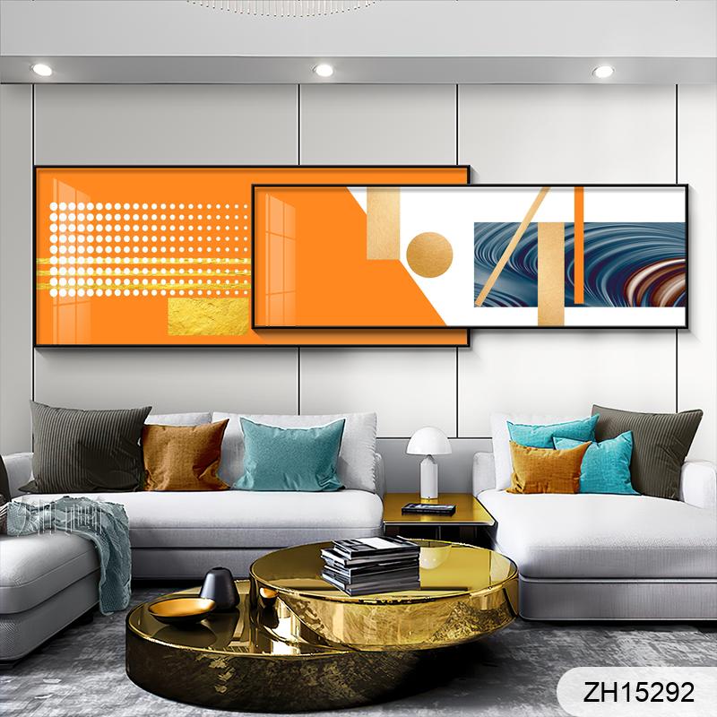 Modern light luxury three-dimensional space picture in picture combination living room bedside picture