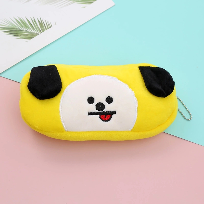 毛绒笔袋学生卡通笔袋开学季学生笔袋日韩卡通笔袋bts防弹少年团笔袋学生卡通袋详情7