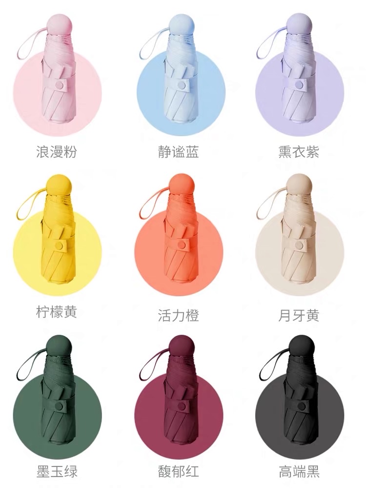 五折钛银防晒霜防紫外线遮阳伞晴雨伞两用太阳伞防晒伞详情图1